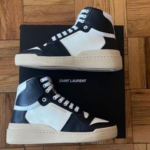 Saint Laurent Women’s Sl24 High Top Sneakers Size… - image 1